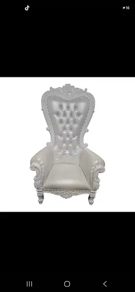 Silla Trono Blanca